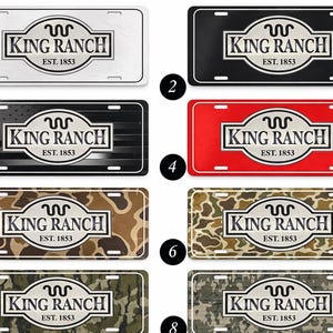 King Ranch License Plates - Etsy