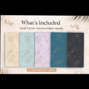 Sand Texture Seamless Patterns Bundle | Speckled Digital Paper (Commercial Use)