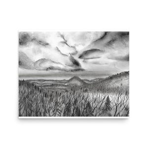 Pode incluir: Um conjunto de três canecas de cerâmica com acabamento fosco e salpicado. As canecas são em tons de creme, cinza claro e cinza escuro. Cada caneca tem um design simples e minimalista e uma alça arredondada.