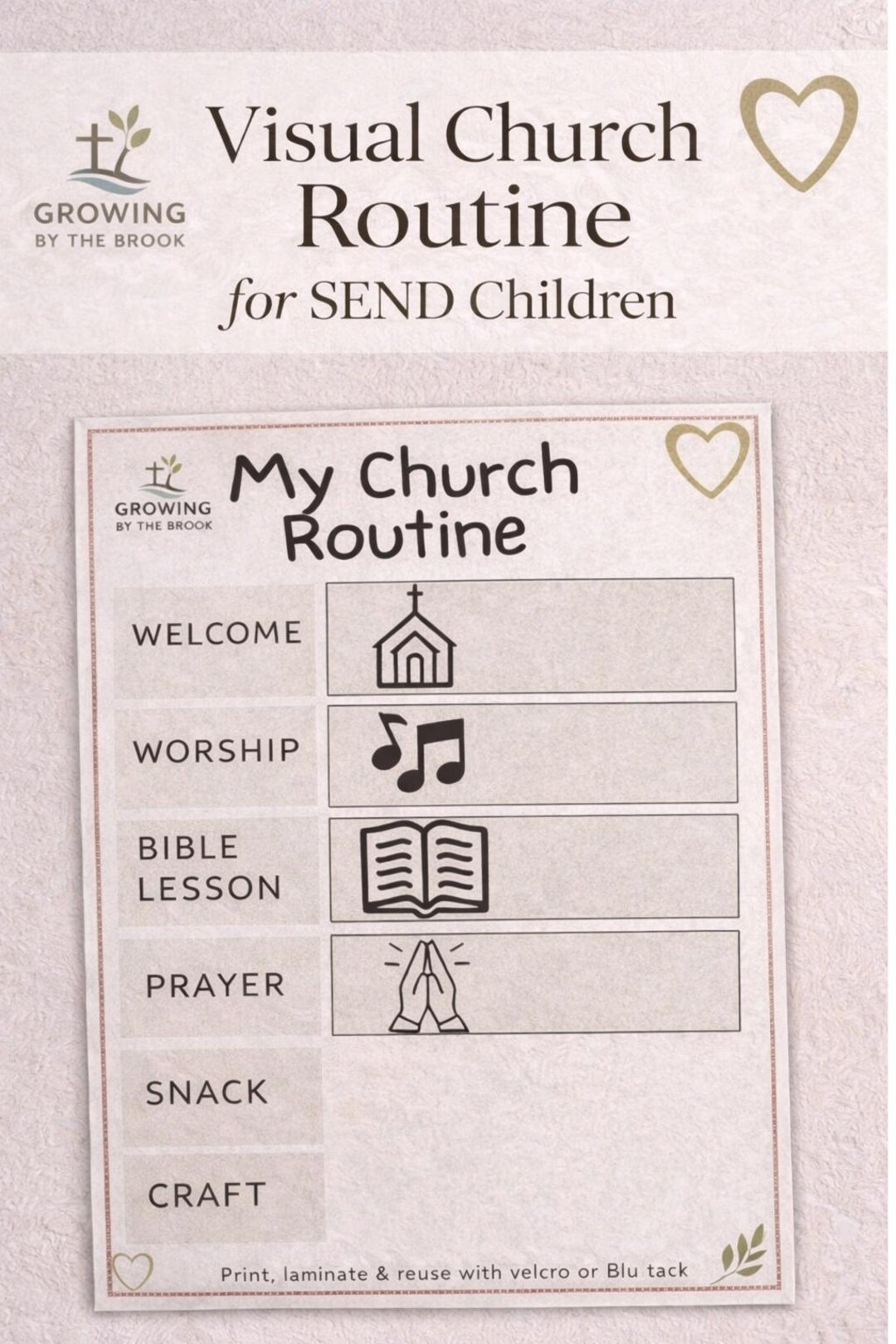 Because Send Visual Church Visual Routine | SEND Autism Support, Sunday School (digital ...