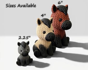Buck-Buck Bronco 3D Printed Horses for "Bucking", collecting or gift-giving!