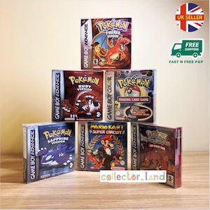Spelaskskydd för Nintendo GBA GBC Gameboy Colour Advance Original spelask PET-plast genomskinligt displayfodral