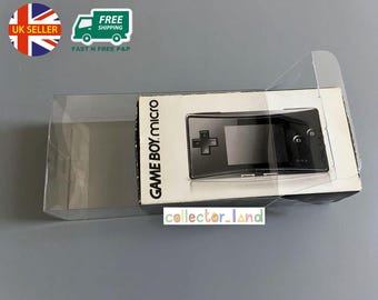 Protector de caja para Nintendo GameBoy Micro, consola japonesa, caja de plástico PET transparente, NTSC-J, Japón GBM