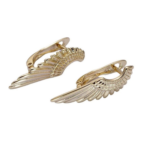 Angel Wing Earrings - Etsy
