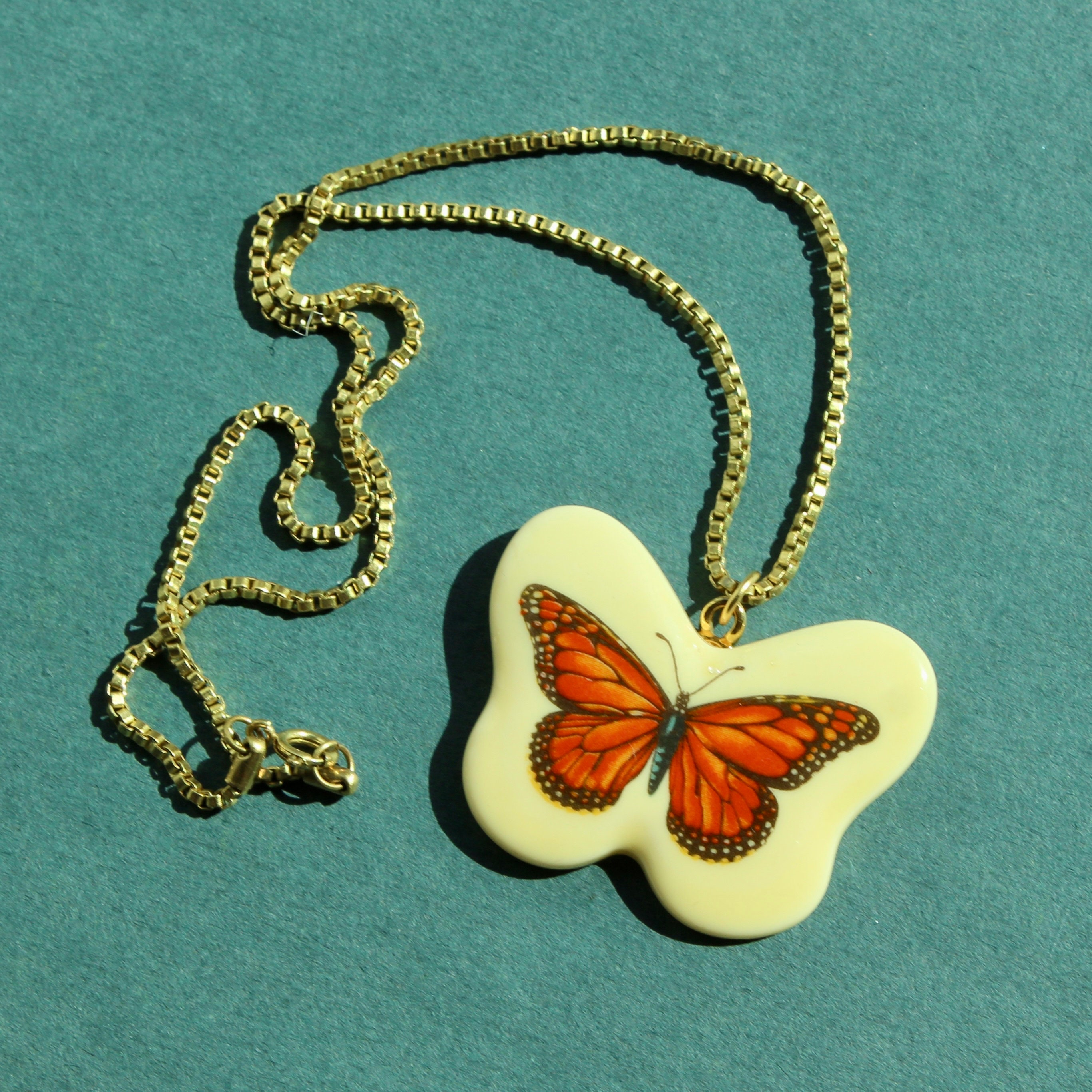 Vintage outlet butterfly pendant