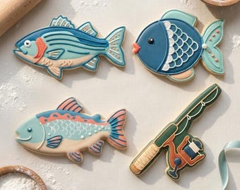Trophy Fish Catch Quartet Cookie Cutter Set 3D Printed Bundle