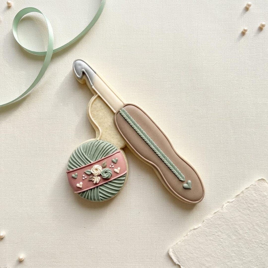 Crochet Hook and Yarn Cookie Cutter, 3D Printed Craft Gift - Etsy