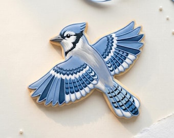 Blue Jay Cookie Cutter, 3D Printed Bird Theme