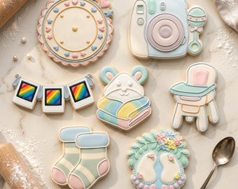 Baby Milestone Photo Septet Cookie Cutter Set 3D Printed Bundle