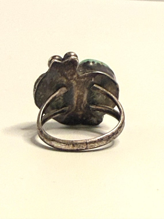 Sterling Silver Double Turquoise Ring – Split Sha… - image 4