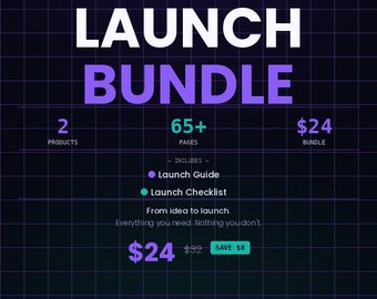 Digital Product Business Bundle – Strategy Guide, Launch Checklist (PDF)