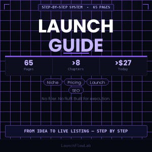 Digital Product Launch Guide | Step-by-Step Etsy Seller System | Niche Validation Pricing Strategy