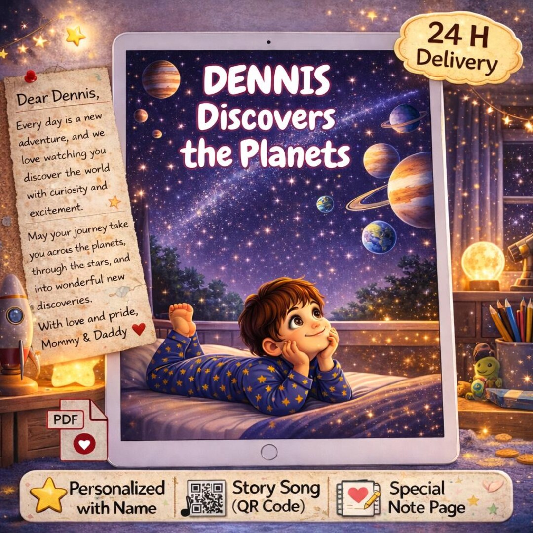 Personalized Space Adventure Storybook | Kids Planets Discovery ...