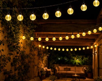 Waterproof Solar Bubble Ball Light, Outdoor Garden LED Solar Light, Solar Powered Garden Decor, Floating Ball Light, Garden Party Lighting