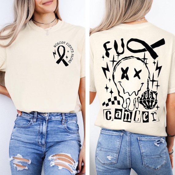 Fuck Cancer Comfort Colors® Shirt, Cancer Warrior Shirt, Awareness Month Tee, Cancer Fighter Gift Shirt, Cancer Survivor Tee