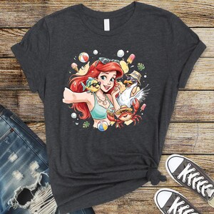 The Little Mermaid Princess Ariel Selfie Shirt, Disney Princess Toddler Shirt, Summer Disney Shirt, Princess Lover Shirt, Princess Girl Tee bild 4