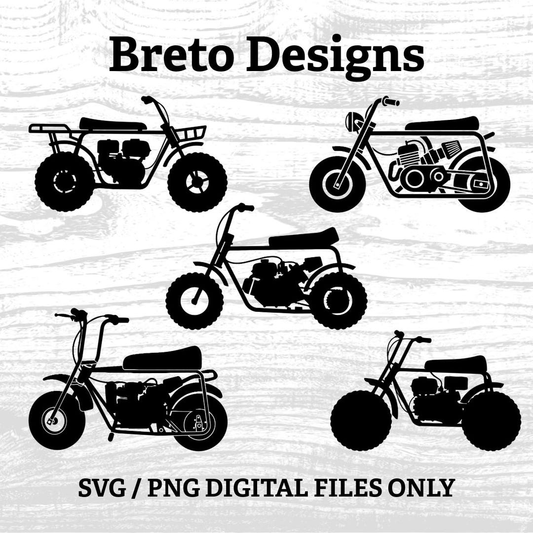 Mini Dxf Mini Bike 5 Bundle Minibike Motorcycle SVG PNG Digital Files - Etsy
