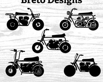 Mini bike 5 Bundle MiniBike Motorcycle SVG PNG digital files