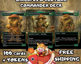 shroofus spoutsire mtg commander deck EDH Deck Sproutsire 100 Magic Cards Custom Deck Green Saprolings create that many 1/1 green Saproling creature tokens. J25] Shroofus Spoutsire : r/magicTCG