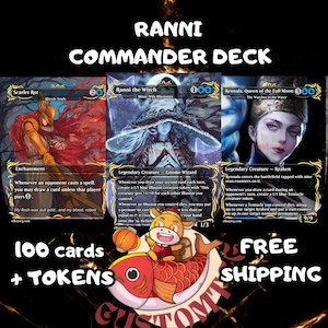 elden ring mtg commander deck  PREMIUM COLLECTOR SET (100 CARDS)  GalaxyDeck Elden Ring Ver2 Commander Deck