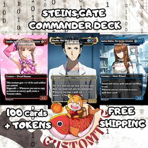 Steins;Gate Custom Commander Deck — 100 Cards + Tokens | Anime-Themed | Free Shipping