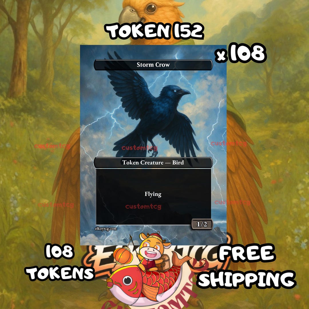 Storm Crow Flying Token 1-2 108 Copies - S152 - Etsy