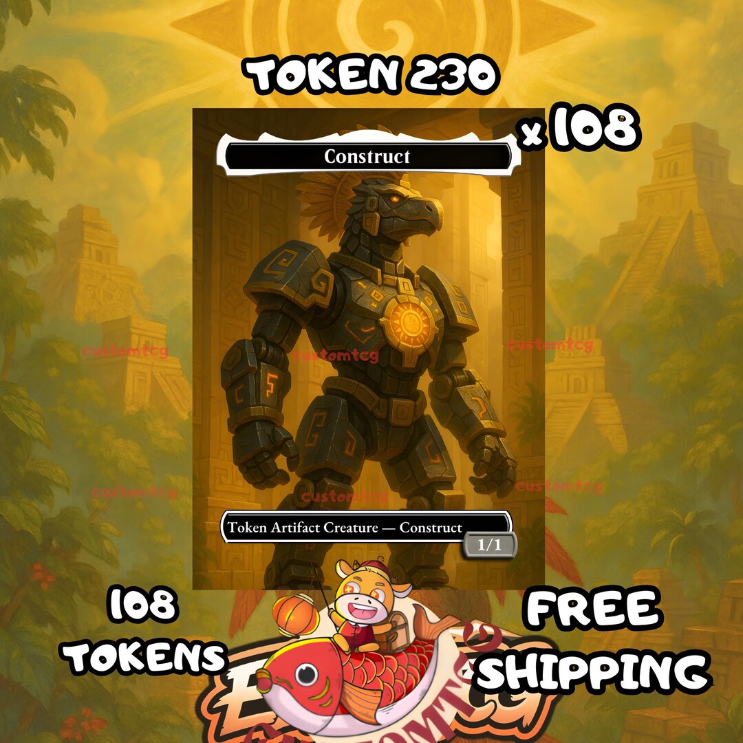 Construct Colossus Token Construct Token 1-1 108 Copies - S230 - Etsy