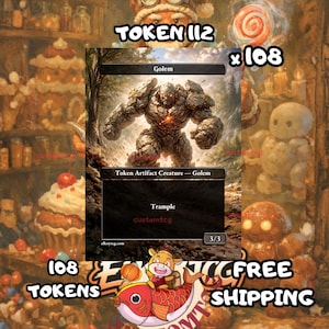 Golem trample token 3-3 108 copies - S112