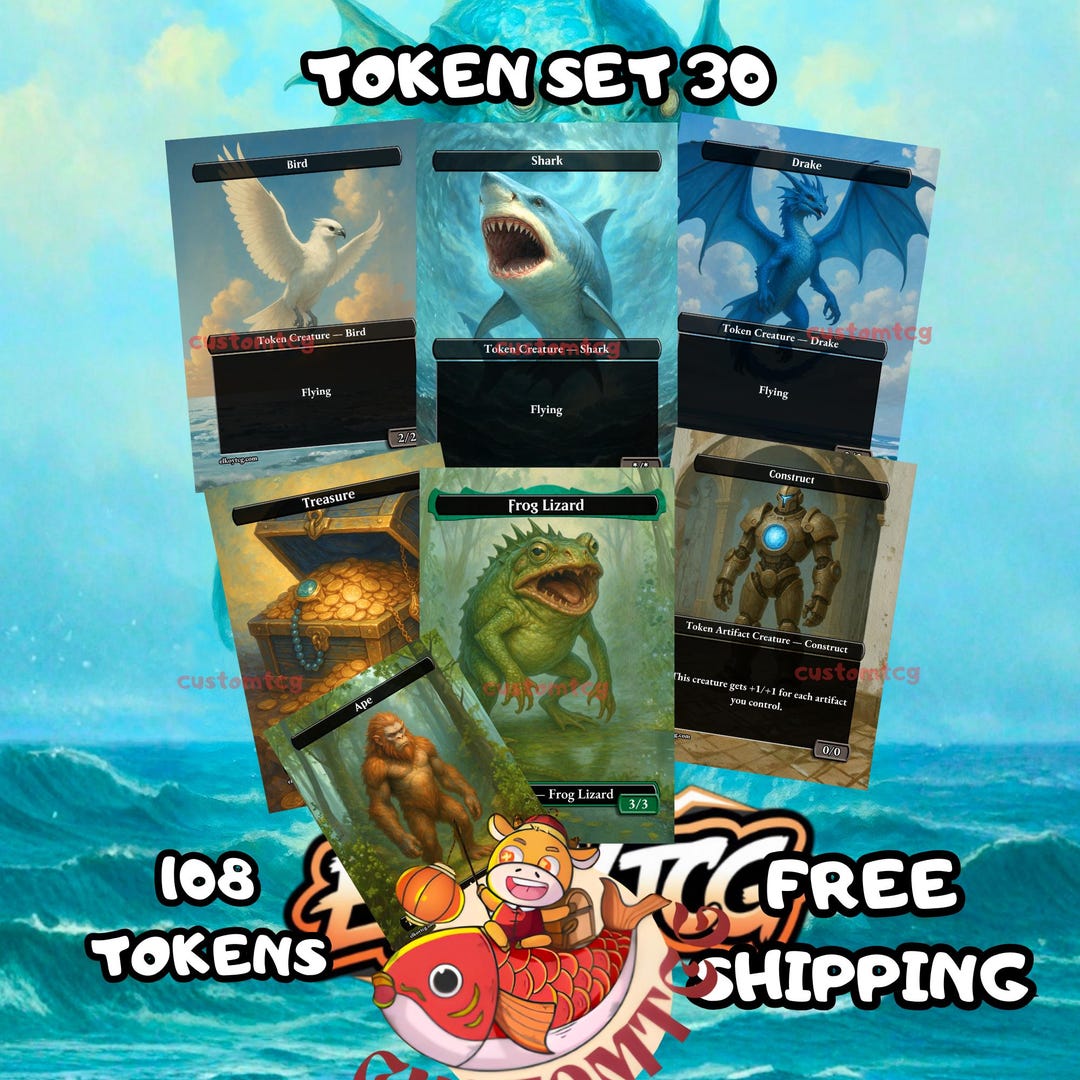 Token Set 30 — Ocean & Sky Token Bundle - Etsy
