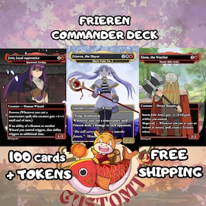 Frieren Custom Commander Deck — 100 Cards + Tokens | Anime-Themed | Free Shipping