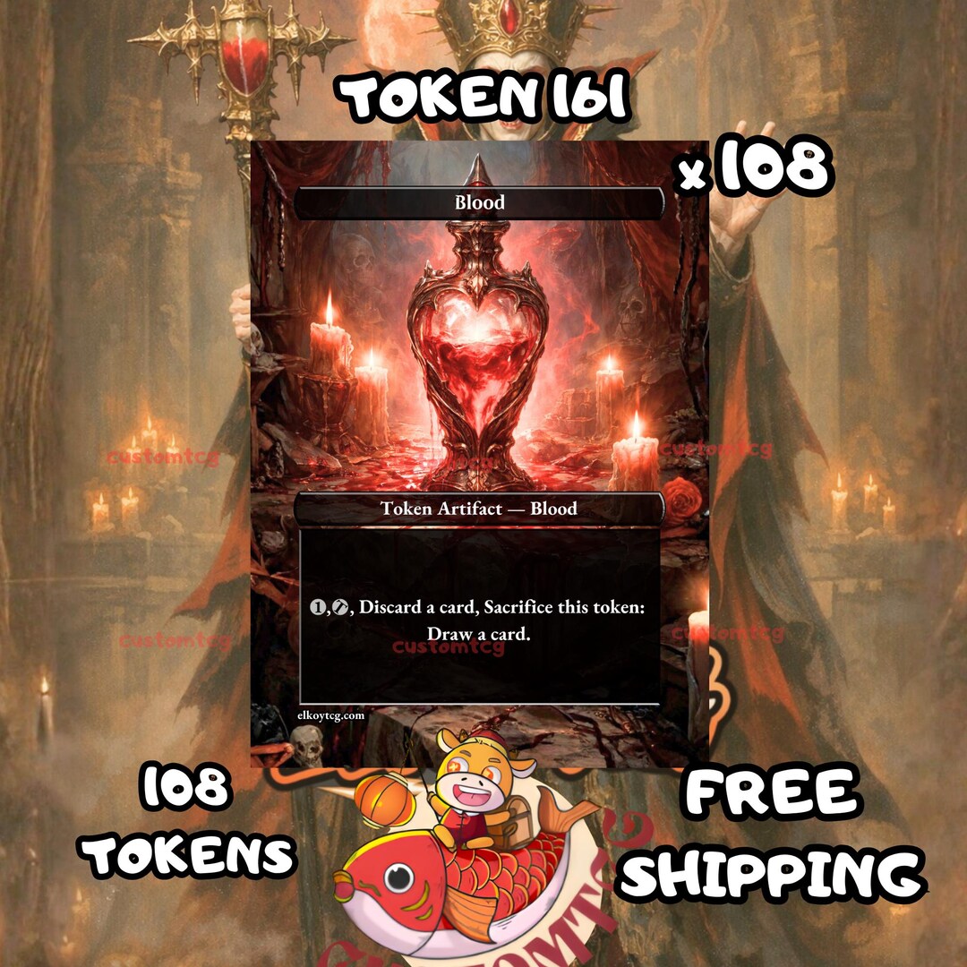 Blood Token 108 Copies - S161 - Etsy