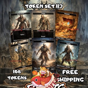 Token Set 113 Zombie Horde & Copy Pack (108 Tokens)
