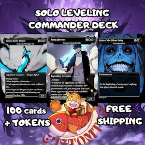 Solo Leveling Custom Commander Deck — Shadow Monarch Edition | Sung Jin-Woo | Anime Proxy Deck