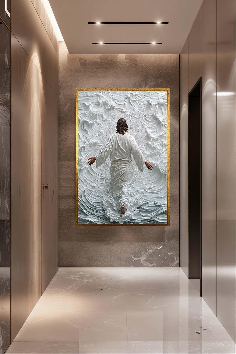 Jesus Walking on Water Canvas Art | Christian Religious Scene With ...