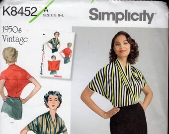 Simplicity Sewing Pattern 8452 Misses De Colección De Punto Camisa Blusa Simplicity Sewing Pattern 8452 Misses De Colección De Punto Camisa Blusa