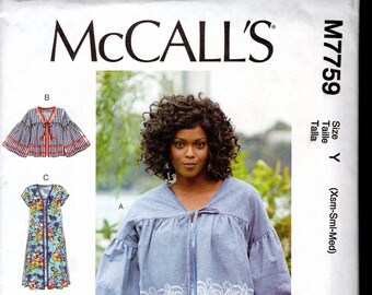 McCall's 7759 Misses' Wardrobe Extender Fashion Jackets, or Dusters, with Tie, or No Closures, and Sleeve Options, Sizes 4-14, UNCUT