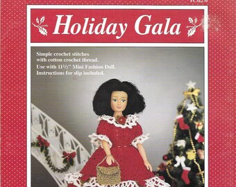 Vintage 1992 Fibre Craft Crochet Instructional Booklet To Crochet The Outfit To Fit A  Inch  Doll, Catalog No. FCM 270