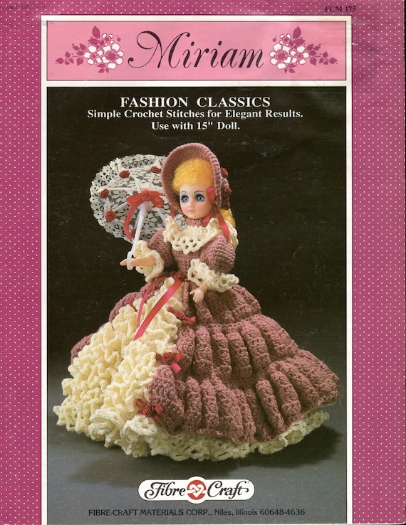 Vintage Crochet Pattern FCM 468 Fibre Craft Beautiful Bride