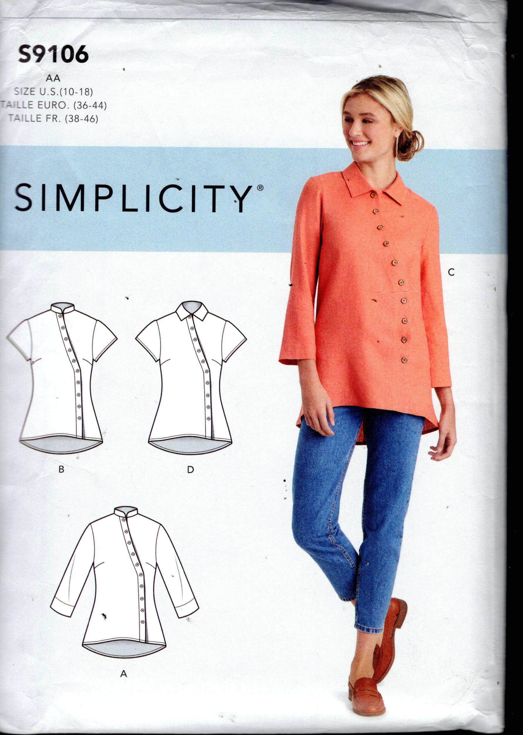 Asymmetrical Button up Top Pattern - Etsy