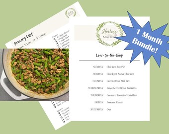 One Month Meal Plan Bundle