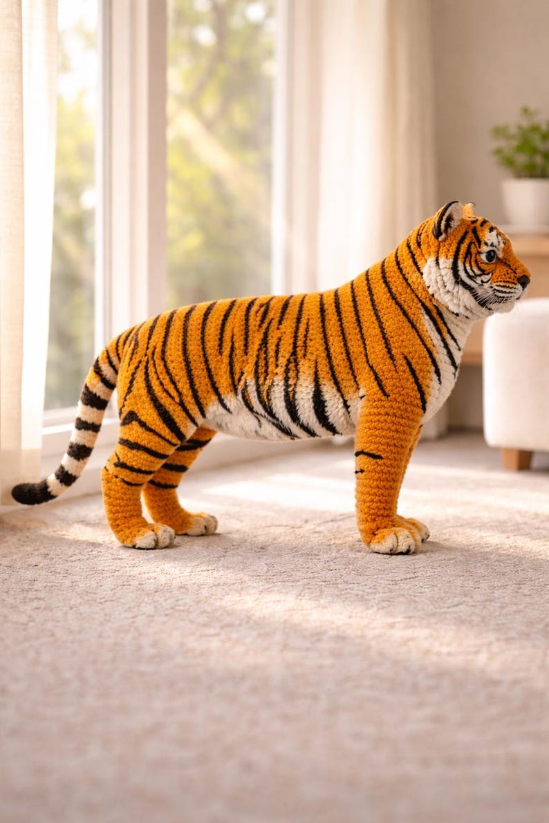 Realistic Tiger Amigurumi Crochet Pattern (PDF Download) - Etsy