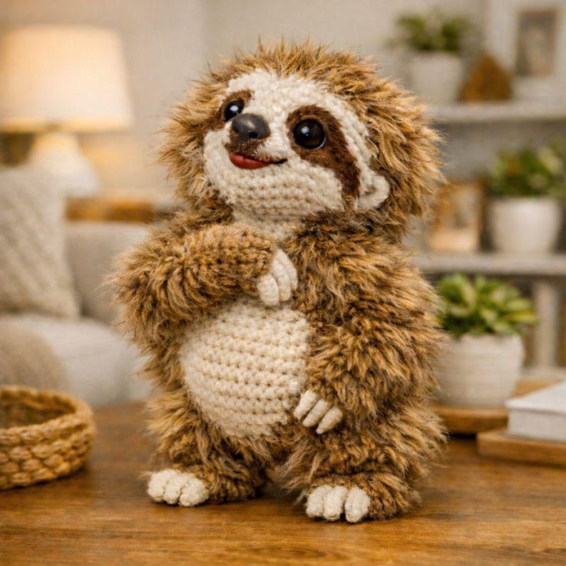 Sloth Amigurumi Crochet Pattern, English PDF - Etsy
