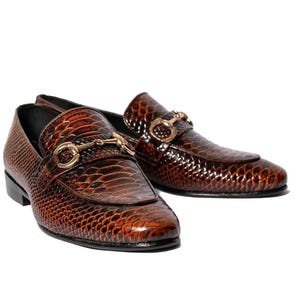 Handmade Men Brown Leather Shoes, Dress Moccasin Shoes, Formal Shoe