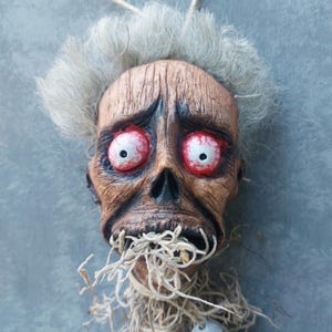 Handmade Shrunken Head: Bob/Harry The Hunter, Beetlejuice Character