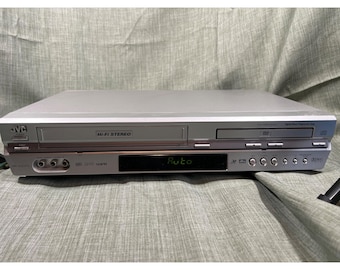 JVC Hi-Fi Stereo Dvd5/VCR Combo HR-XVC27U Dolby Digital Progressive Scan Silver Tested