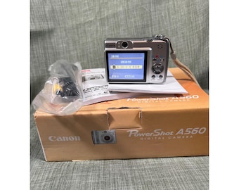 Canon PowerShot A560 Digitalkamera 7,1 MP 4fach optischer Zoom mit Box Anleitungen & Zubehör