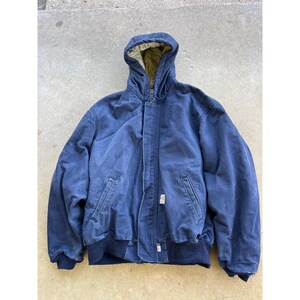 Navy Carhartt Jacket Xl - Etsy