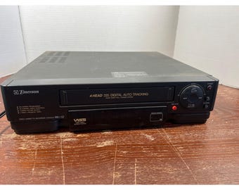 Emerson 4-kops videorecorder VCR4000 videocassetterecorder met digitale automatische tracking en AV-uitgangen