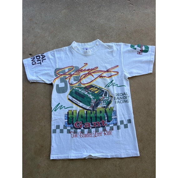 Gant, Harry Gant The Bandits Last Ride Vintage Racing T-Shirt Delta Pro Weight White M USA L3