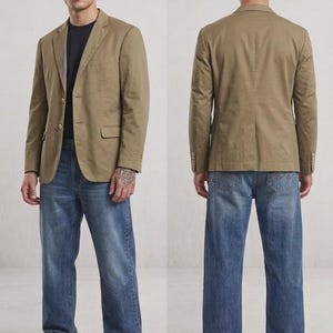 Gucci by Tom Ford Vintage Cotton Blazer Camel – Men’s Size 48–50